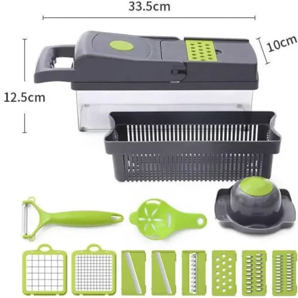 14 In 1 Multi-purpose Kitchen Vegetable And Fruit Dicing Processor Potato Carrot Peeler Kitchen Accessories Vegetable Slicer