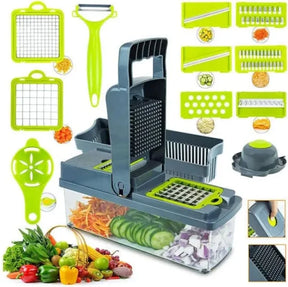 14 In 1 Multi-purpose Kitchen Vegetable And Fruit Dicing Processor Potato Carrot Peeler Kitchen Accessories Vegetable Slicer