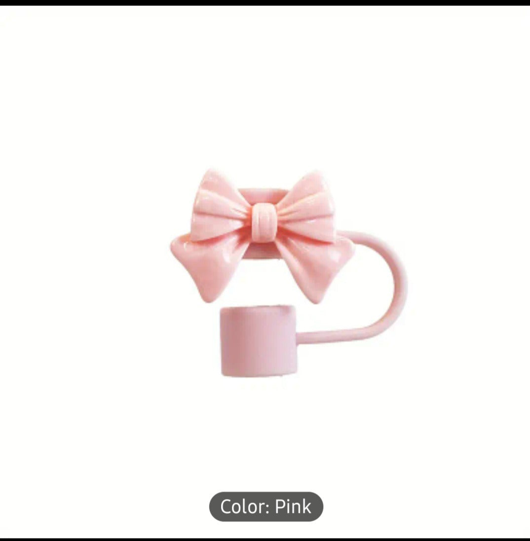 1PC Cute Bow Straw Cap Cover