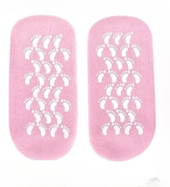 1 Pair Reusable Silicone Gel Socks