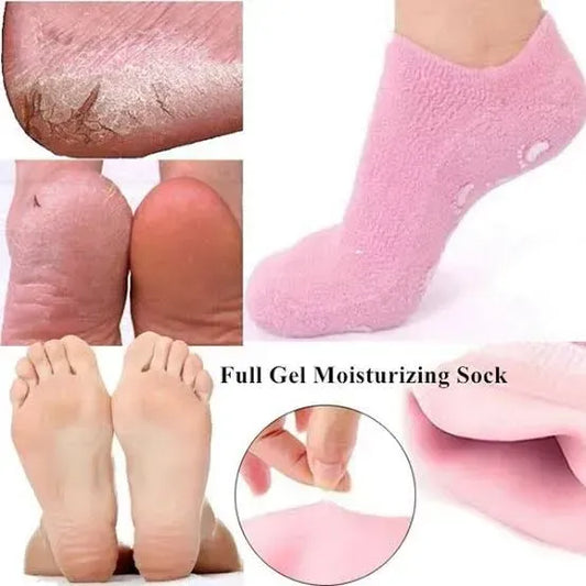 1 Pair Reusable Silicone Gel Socks