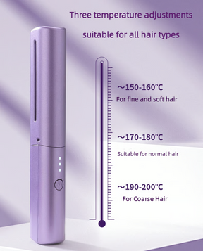 Travel Comb Cordless Rechargeable Hair Straightener
