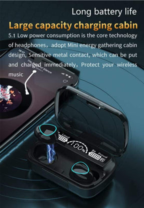 M10 TWS Wireless Bluetooth Earbuds