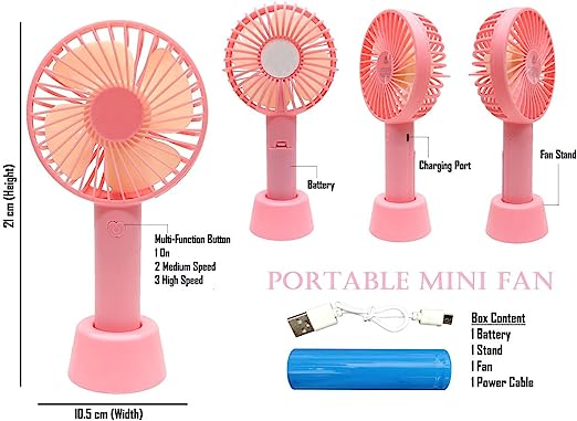 Handheld Mini Fan Portable USB Charging