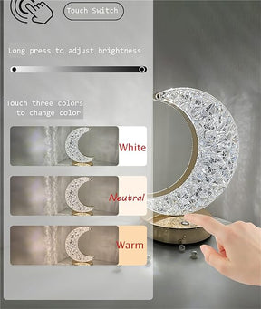 Moon Table Lamp Usb Chargeable (3 Shades)