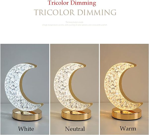 Moon Table Lamp Usb Chargeable (3 Shades)