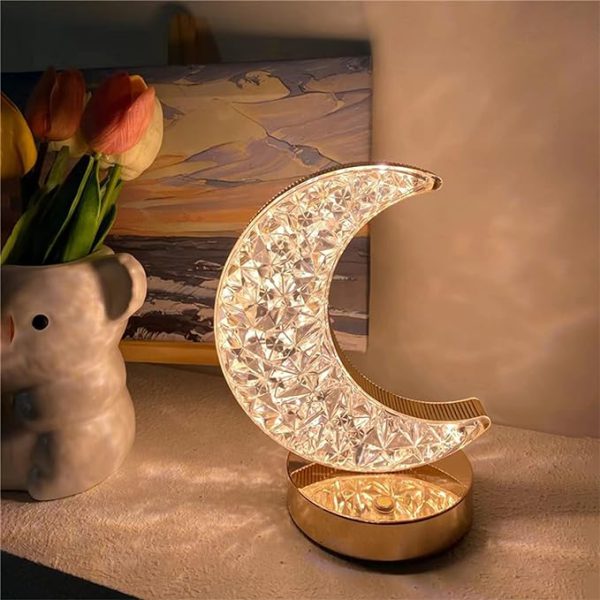 Moon Table Lamp Usb Chargeable (3 Shades)