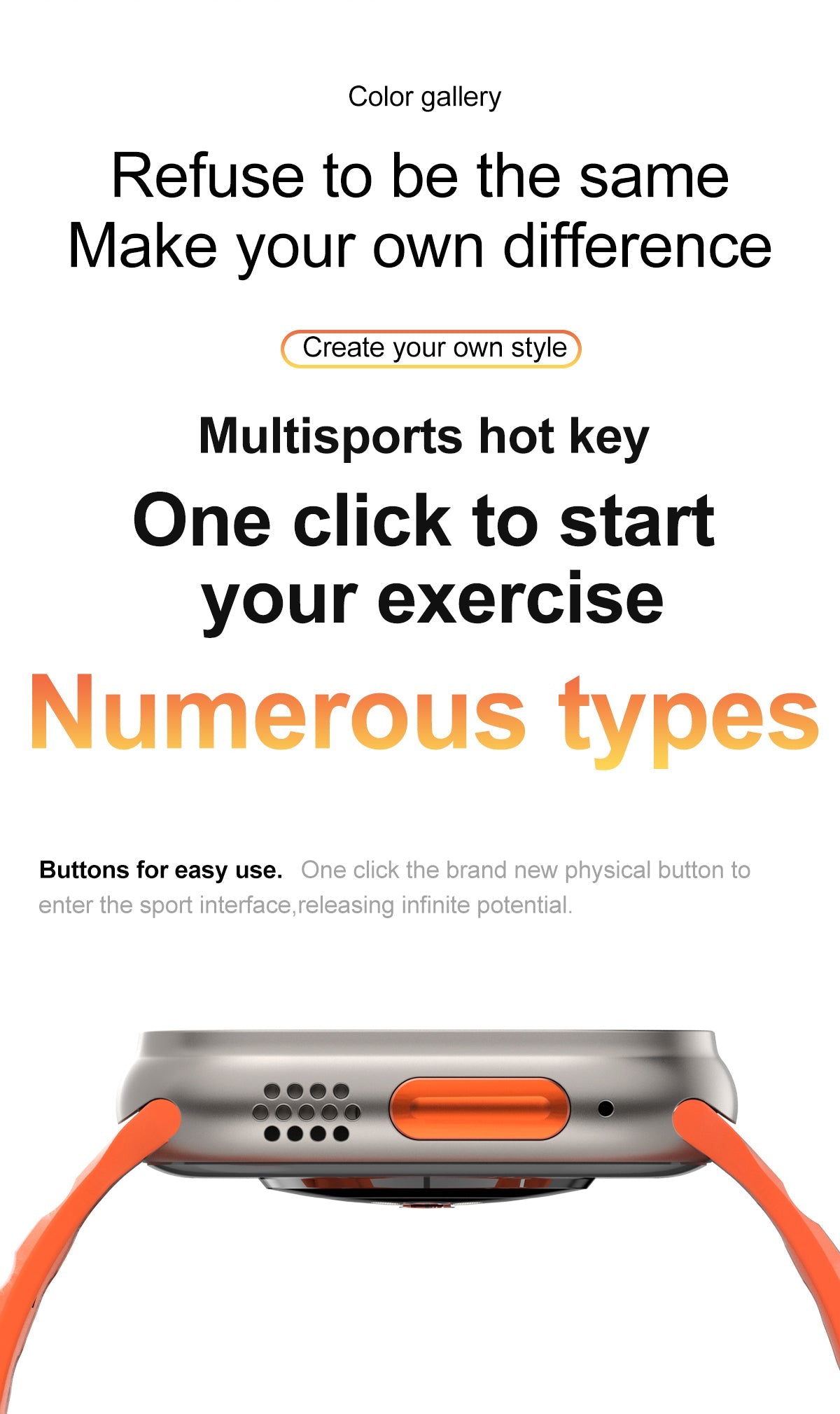 T900 Ultra 100% Original Waterproof Smart Watch Big 2.09