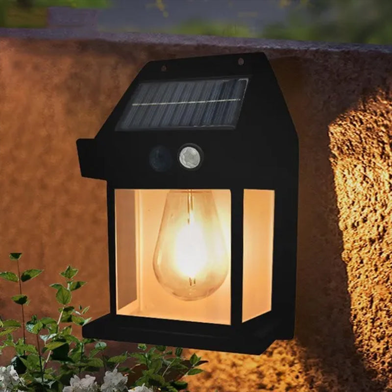 Outdoor Solar Wall Lamp Waterproof Tungsten Filament Lamp