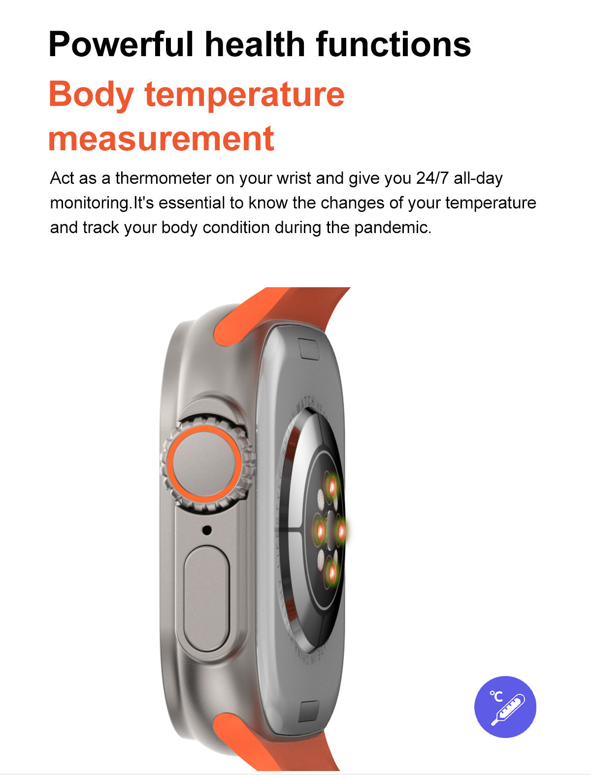 T900 Ultra 100% Original Waterproof Smart Watch Big 2.09