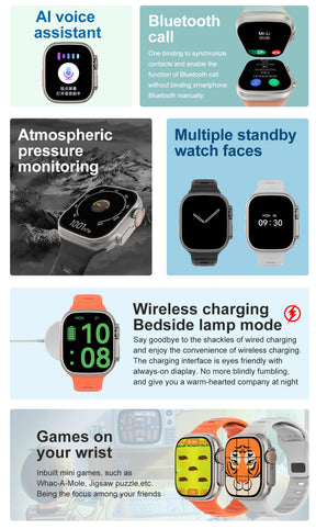 T900 Ultra 100% Original Waterproof Smart Watch Big 2.09