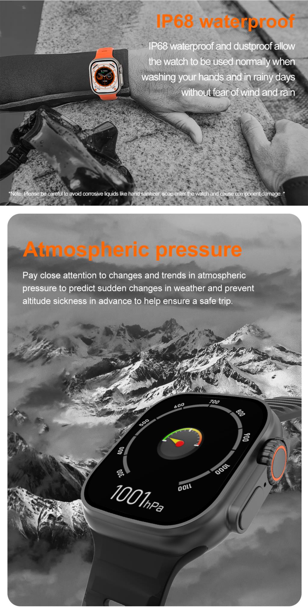 T900 Ultra 100% Original Waterproof Smart Watch Big 2.09