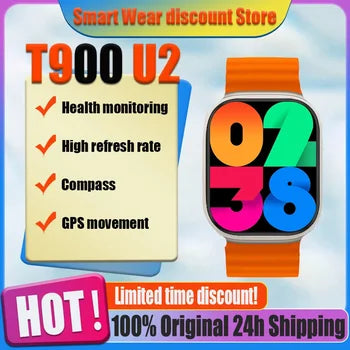 T900 Ultra 100% Original Waterproof Smart Watch Big 2.09