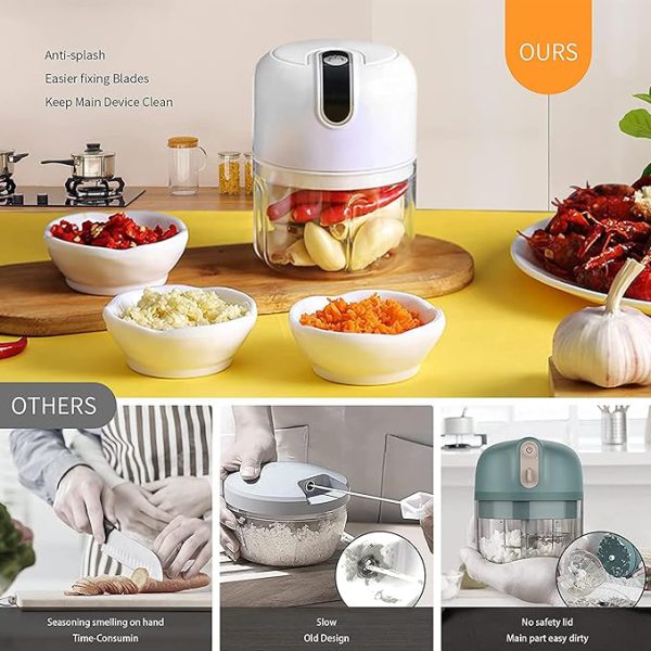 Rechargeable Kitchen Electric Food Processor Chopper